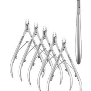 Pack 5 Alicates para cuticulas 10cm 4mm