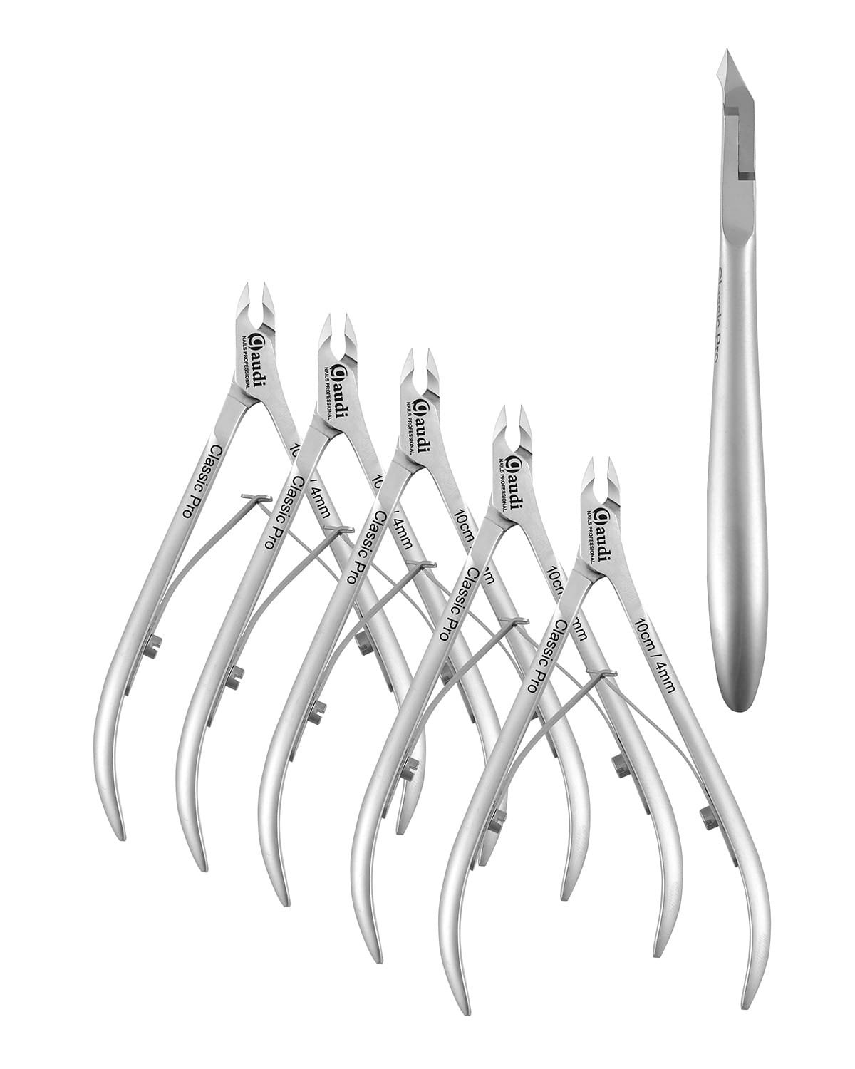 Pack 5 Alicates para cuticulas 10cm 4mm