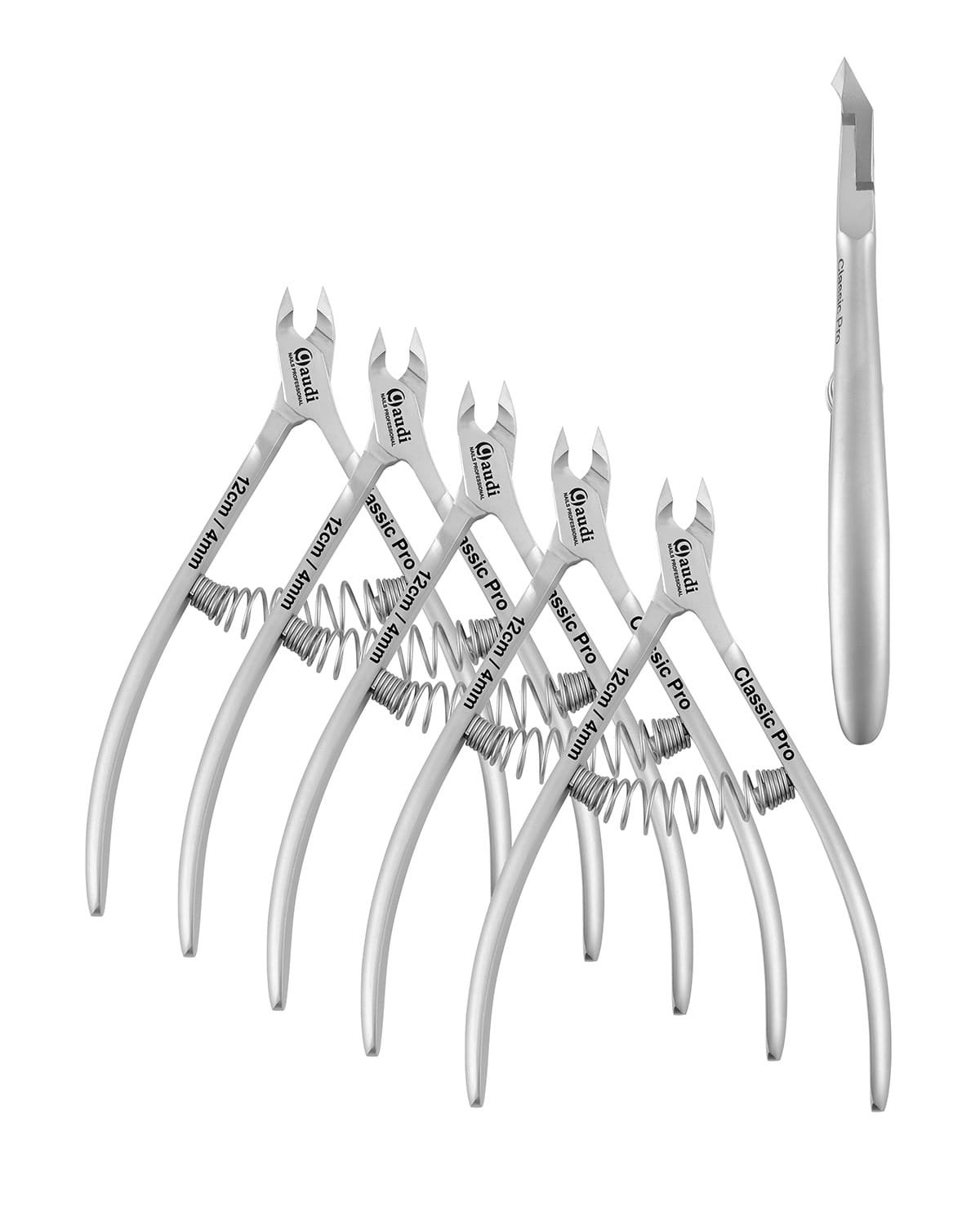 Pack 5 Alicates para cuticulas 12cm 4mm