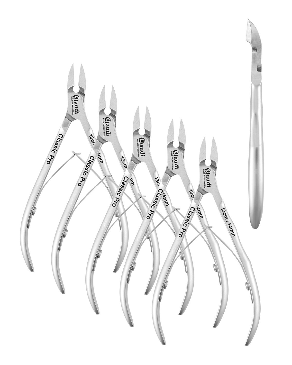 Pack 5 Alicates para cortauñas 13cm 14mm