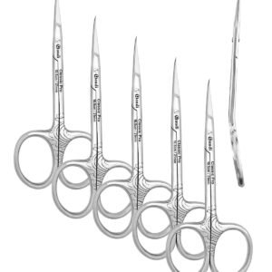 Pack 5 Tijeras para Cuticulas 10.5cm 21mm