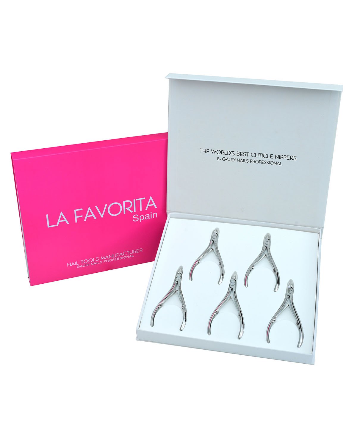 kit de 5 Premium Alicates cuticulas 11.5cm 6mm