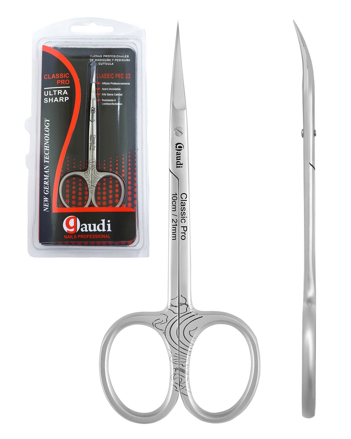 Tijeras profesionales para cutículas 10cm/21mm