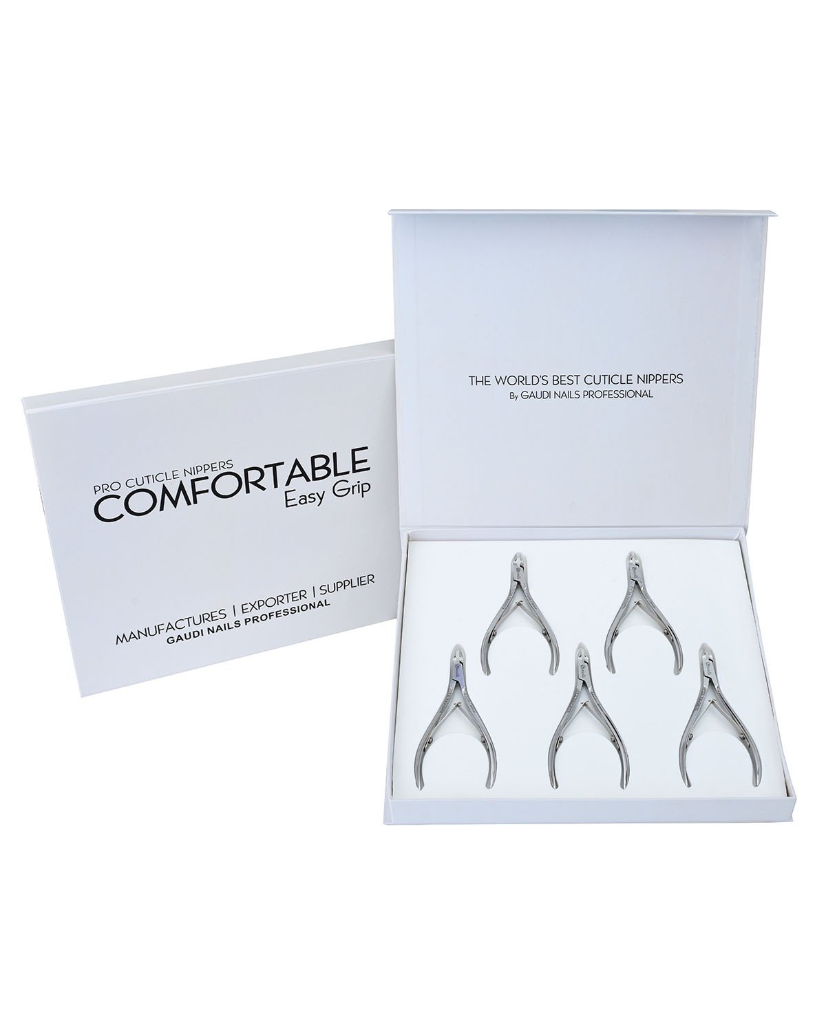 kit de 5 Premium Alicates cuticulas 11cm 6mm