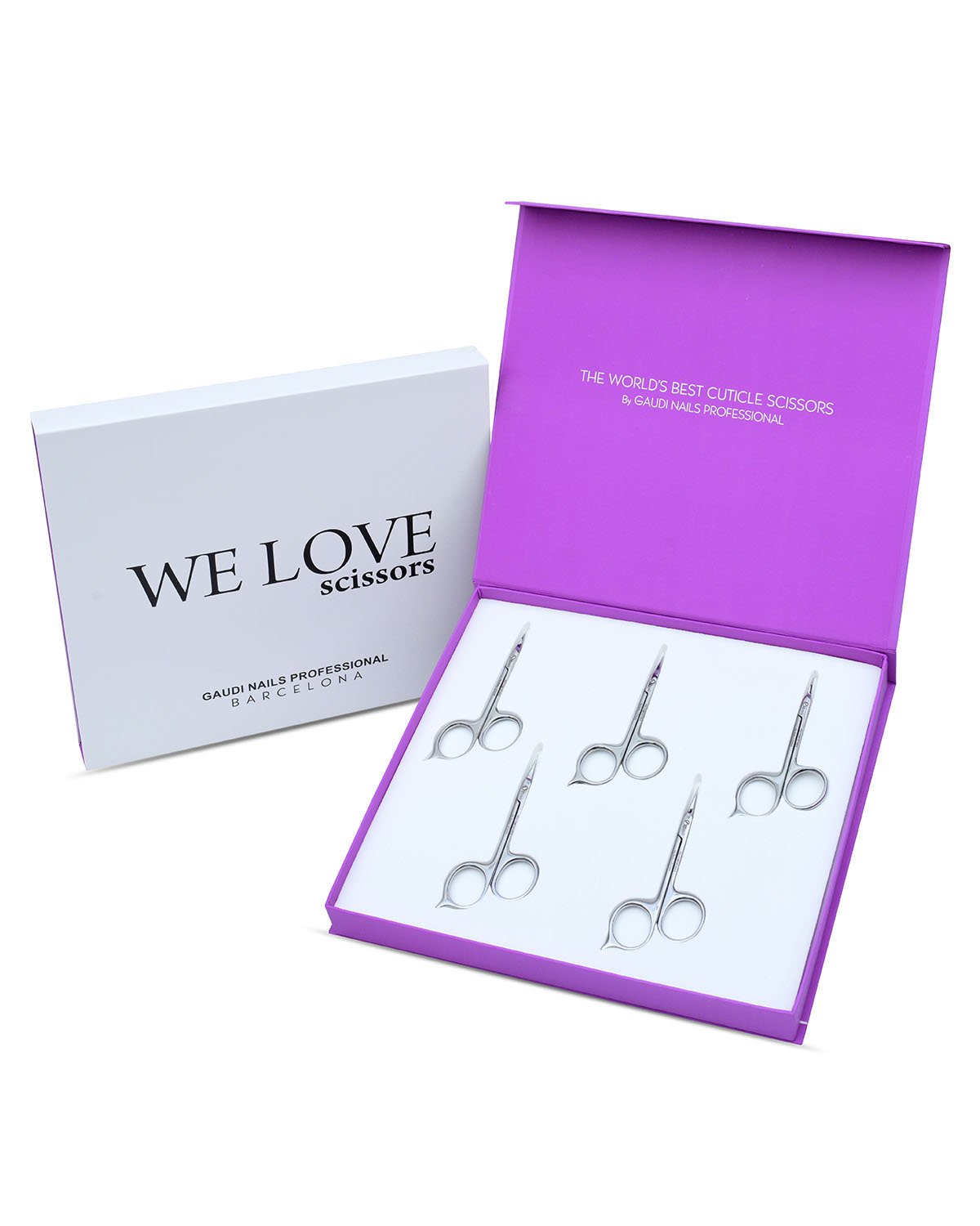 Pack 5 Premium Tijeras Cuticulas 10.5cm 21mm