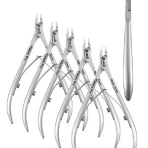 pack 5 Alicates para cuticulas 10cm 6mm
