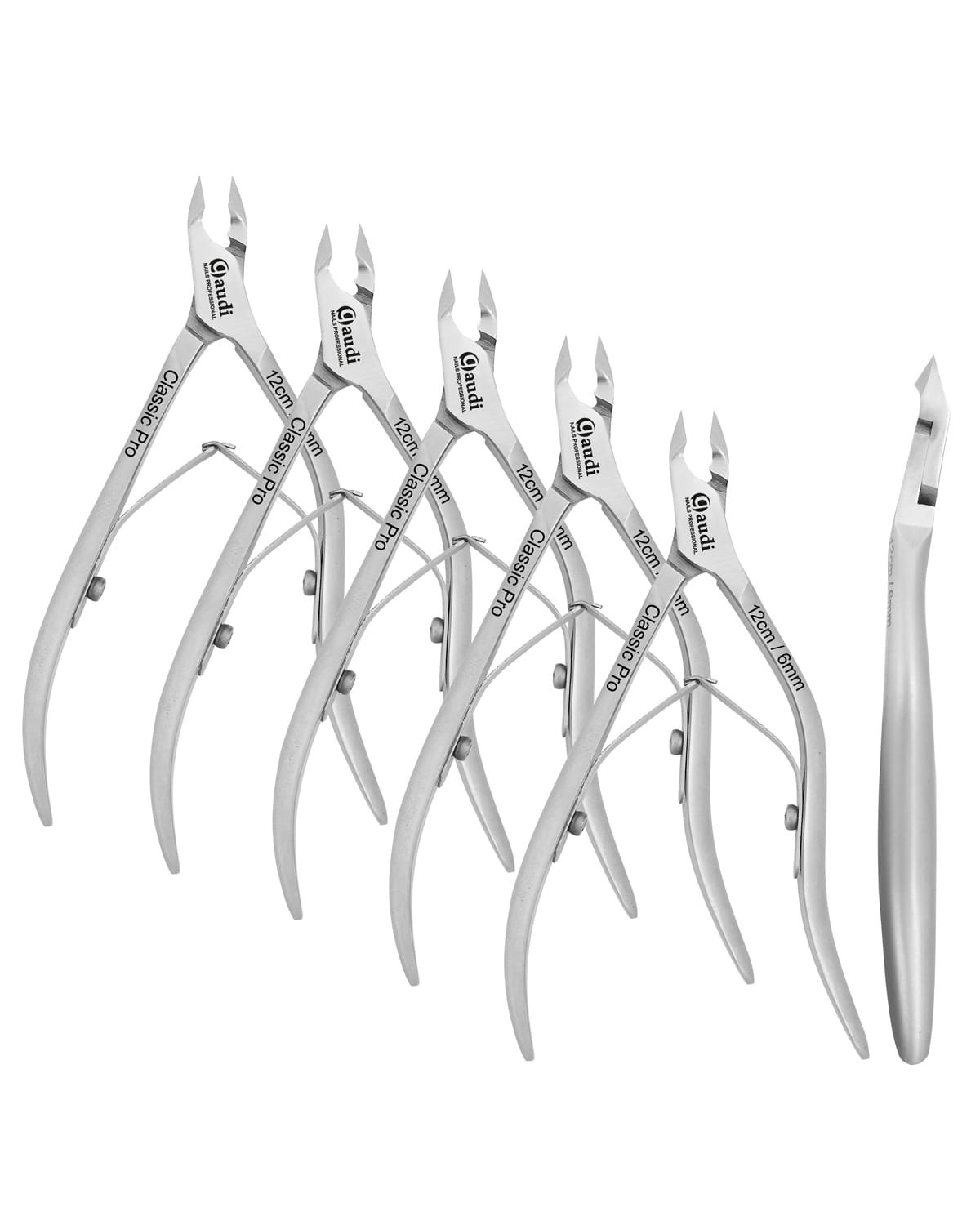 Pack 5 Alicate profesionale para Cuticulas 12cm/6mm
