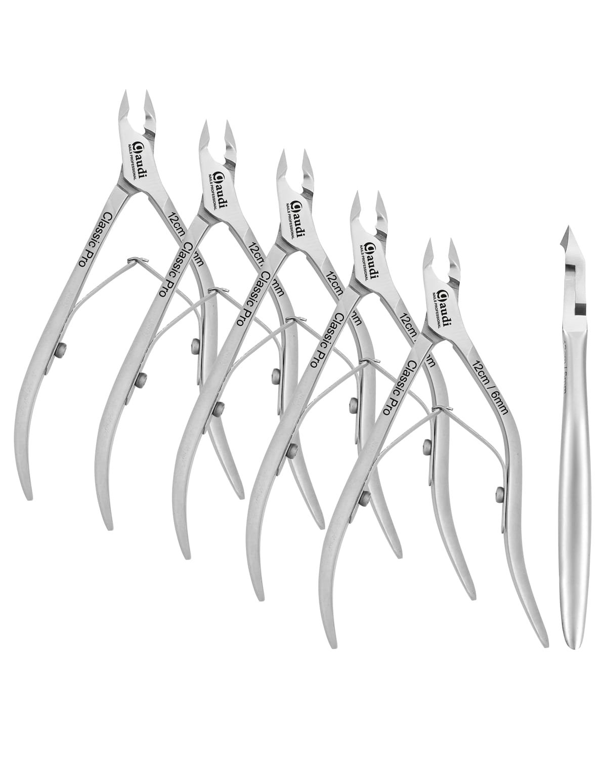 Pack 5 Alicate profesionale para Cuticulas 12cm/6mm