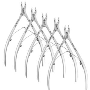 Pack 5 Alicate profesionale para Cuticulas 12cm/4mm
