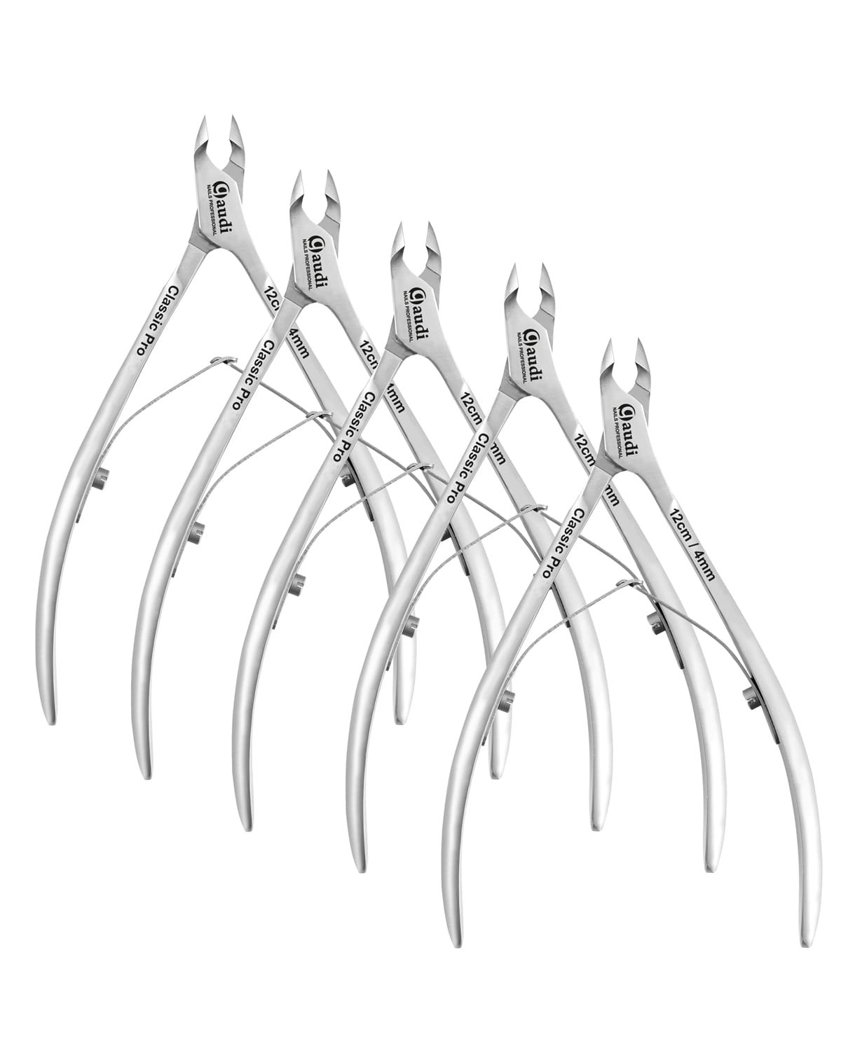 Pack 5 Alicate profesionale para Cuticulas 12cm/4mm